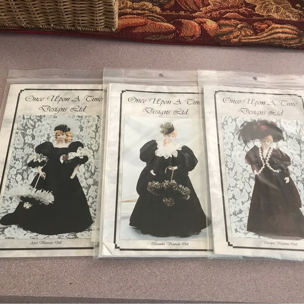 3 Victorian Doll Outfit Patterns